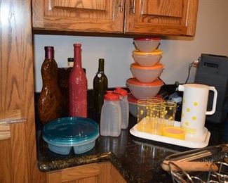 Tupperware, Beverage Set, Plastic Storage Containers, Utensils