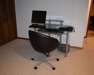 Computer Desk, Computer, Chair