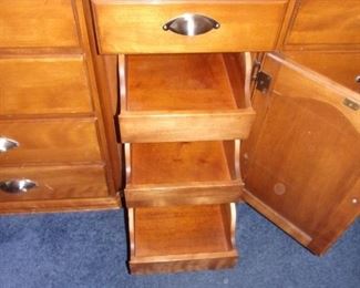 Vintage Permacraft dresser and mirror in excellent condition. Matching chest of drawers.