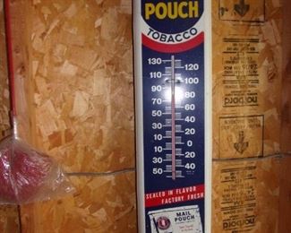 Reproduction Mail Pouch Chew Tobacco thermometer sign.