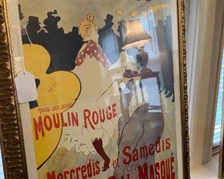Moulin Rouge framed print. 23" x 30 1/2"