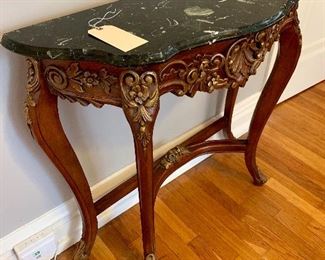 Marble top  table.