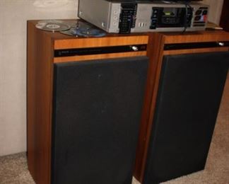 Pair of speakers (Philips, vintage)