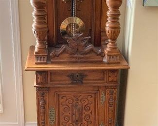 Gustav Becker Clock Harfen Gong- Grandfather Clock