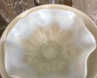 Opaline glass bowl