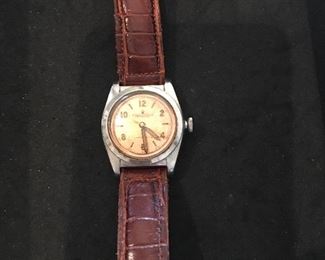 Rolex Oyster Perpetual Chronometer with copper face (1950s/60s) Works.