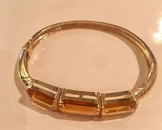 14kt and citrine bracelet