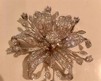 Diamond brooch