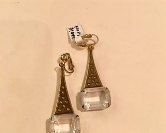 Vintage Deco-style earrings