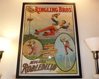 Fabulous Original Framed Ringling Bros. Circus Poster