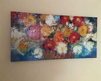 Bright original oil by A.  Baratynsky. 