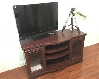 Edit Cabinet and JVC Flat Screen TV. 