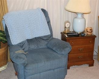 Recliner , side table