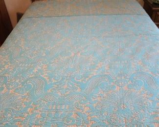 close up of bedspread