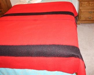 Wool Red/Black blanket