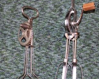 Vintage kitchen egg beaters