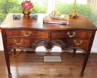 Antique mahogany desk.