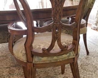 Amazing Upholstered Dining Captains Chair Back