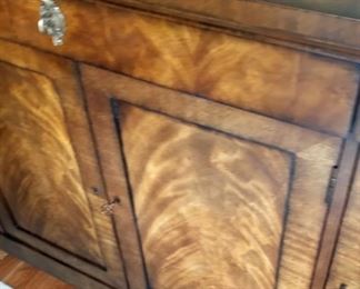Century Crotch Mahogany Server