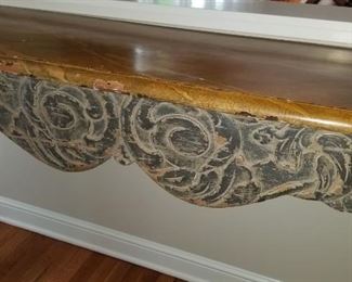 Country French Wall Mount Table Center Detail