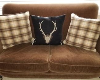 Mocha Velvet Loveseat