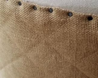 Quilted Canvas Arm Chair Back