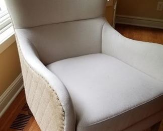 Quilted Canvas Arm Chair