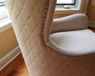Quilted Canvas Arm Chair Side
