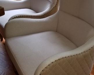 Quilted Canvas Arm Chairs