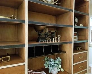 Breakfront Secretary Desk Shelves