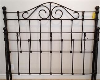 Queen Black Iron Bed