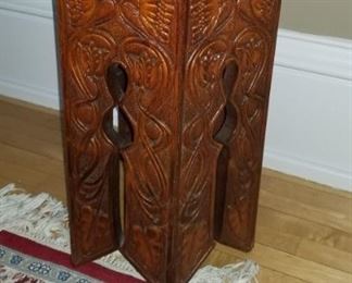 Art Deco Carved Side Table