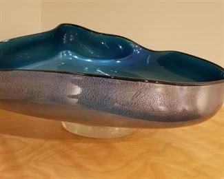 David Thai Wave Bowl Art Glass