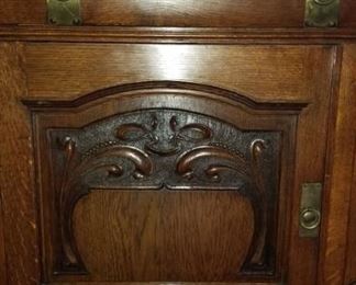 English Art Nouveau Buffet Server Panel