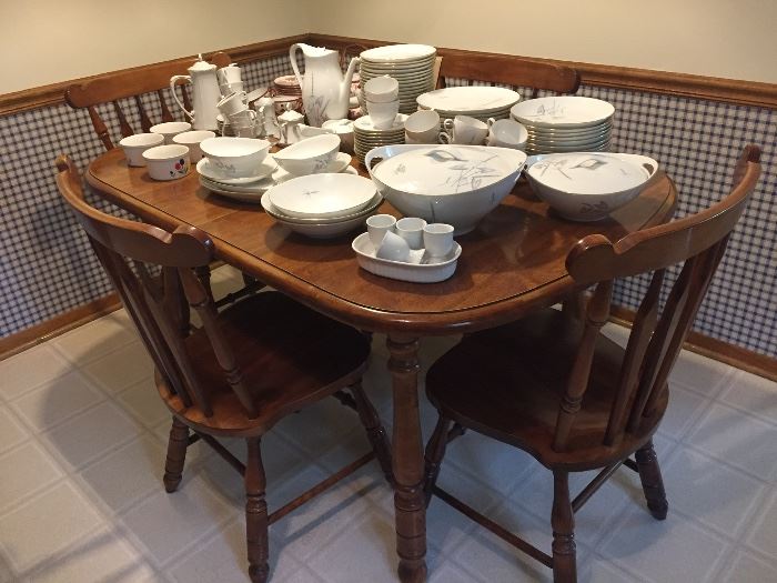 Kitchen solid wood table & chairs
