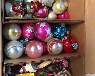 vintage Christmas ornaments