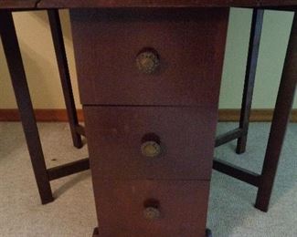 front of gate leg table