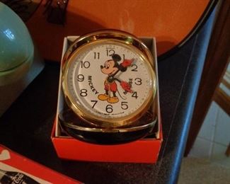 I know that you have always wanted a Mickey Mouse travel alarm w/original box