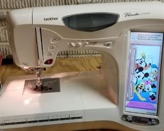Brother embroidery sewing machine, Disney package