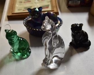 Fenton Glass Cats