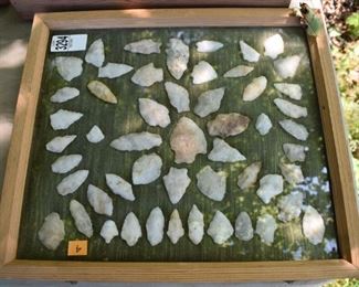 Quartz arrowheads