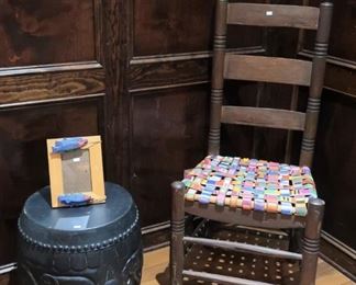 Mexican chair made with belts
