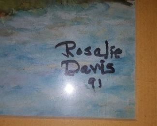 Rosalie Davis Signed Art