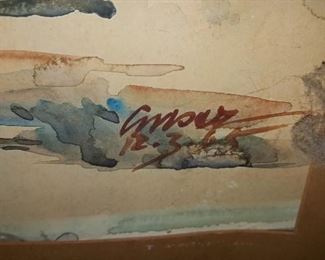 Water Color Signed