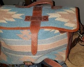 Wool And Leather Purse