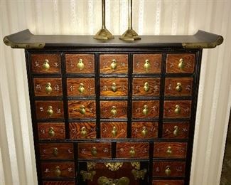 Stunning 30-drawer Asian-style apothecary chest,