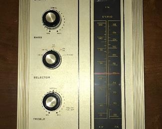 Montvale Custom cabinet stereo--AM/FM radio and turntable with storage area for records. NEEDS WORK.