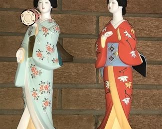 Hamilton Mint "Four Seasons" porcelain figurines.
