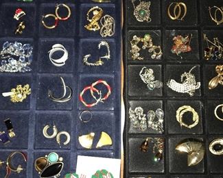 Lots and lots of vintage and contemporary costume jewelry.