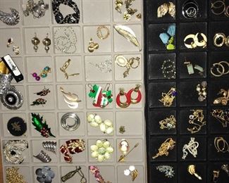 Lots and lots of vintage and contemporary costume jewelry.